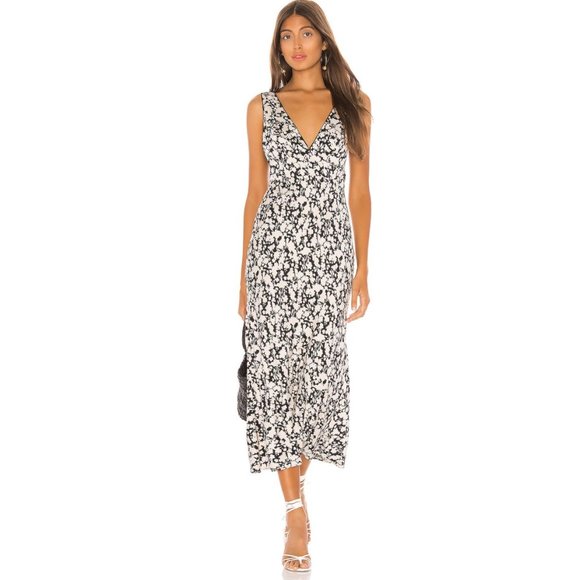 Free People Dresses & Skirts - NWT FREE PEOPLE Ohh La La Bias Midi Dress in Black